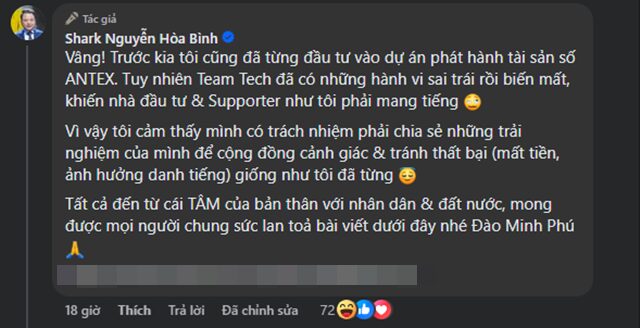 Bí mật phía sau dự án coin khiến Shark Bình sau 4 năm phải cay đắng thừa nhận bản thân cũng bị lừa