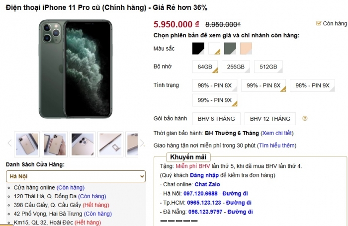 Giá iPhone 11 Pro hạ đáy vực, iPhone 3 mắt cũ rẻ nhất Việt Nam, có zoom quang xịn hơn iPhone 16
