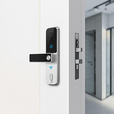 Khóa vân tay Wi-Fi cho cửa nhôm kính