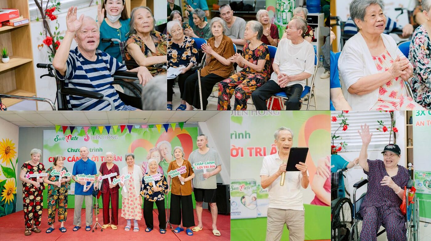 Sunmate lan tỏa tri ân tại Viện dưỡng lão Diên Hồng